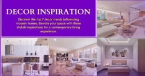 Diverse home decor inspiration elements - from minimalism to sustainability.